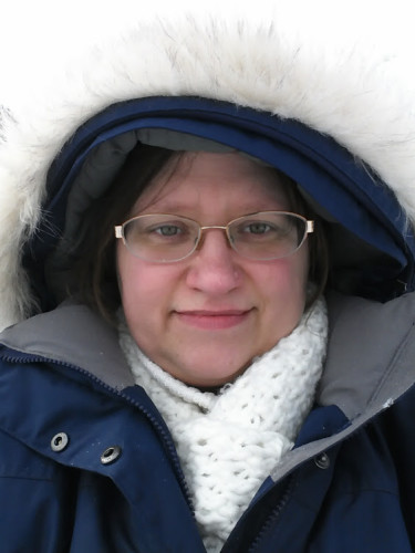 Bundled up and rosy-cheeked