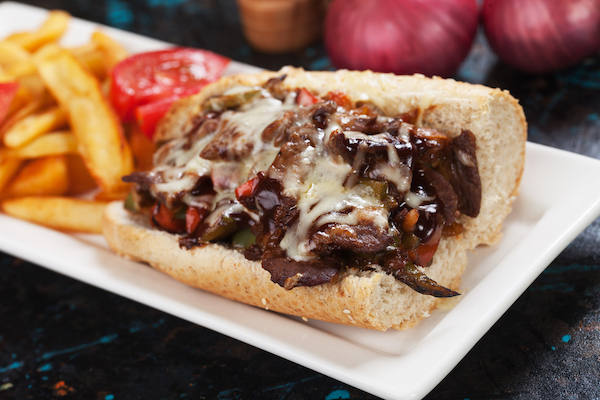 Steak and cheese sandwich